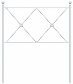 vidaXL Ανταλλακτικό κεφαλάρι Λευκό 75 εκ. Μεταλλικό