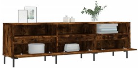 vidaXL Έπιπλο Τηλεόρασης Καπνιστή Δρυς 150x30x44,5 εκ. Επεξ. Ξύλο