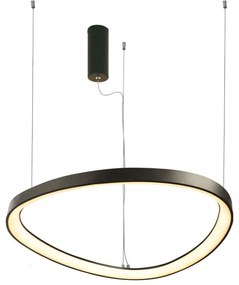 Φωτιστικό Οροφής LED Aca Harmony BR97LEDP80BK Black