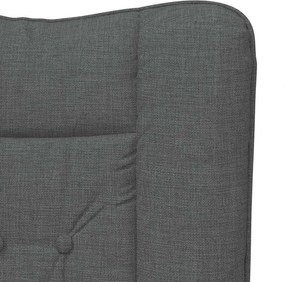 vidaXL Πολυθρόνα Σκούρο Γκρι 63 x 67 x 94 εκ. Ύφασμα και κόντρα πλακέ