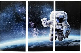 Πίνακας Τρίπτυχο Αστρονάυτης Πολύχρωμο 160x2x240εκ.