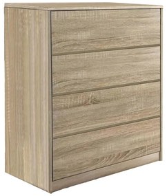 Συρταριέρα Kuanger mdf σε φυσική απόχρωση 80x40x80εκ 80x40x80 εκ.