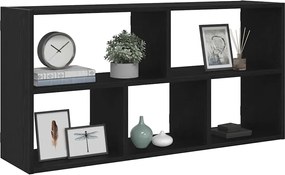 vidaXL Ράφι Τοίχου Μαύρη Δρυς 100x25x50 εκ. από Τεχνητό Ξύλο