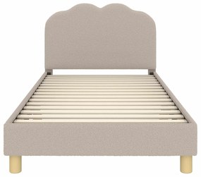 vidaXL Κρεβάτι Παιδικής Κρεβατοκάμαρας με Κεφαλάκι Ανοιχτό γκρι