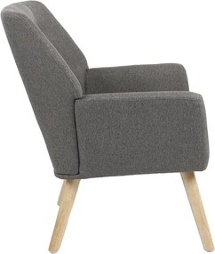 Πολυθρόνα Likable ύφασμα γκρι-φυσικό 67x89x86εκ 67x89x86 εκ.