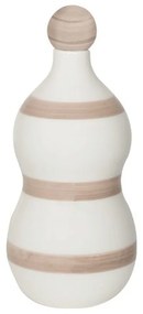 Διακοσμητικό Μπουκάλι Κεραμικό Lido FAS1507 10,4x24,4cm White-Sand Zafferano Ceramic