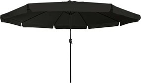 vidaXL Ομπρέλα Κήπου Μαύρο 395 x 395 x 245 εκ. Πολυεστέρας και Χάλυβας