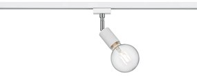 Σποτ Μονό 12xH10cm Ράγας 2 Γραμμών Λευκό Ματ 1xE27 Trio Lighting Duoline 78010131