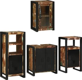 vidaXL Σετ Επίπλων Μπάνιου 4 τμχ. Πολύχρωμο 55 x 35 x 60 εκ.