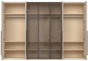 Ντουλάπα Dutchess επτάφυλλη glass