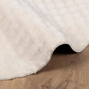 vidaXL Χαλιά χώρου Γύρος SIROLO Μπεζ Ø 160 CM Πολυεστέρας