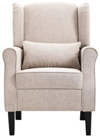 vidaXL Πολυθρόνα Μπεζ Υφασμάτινη