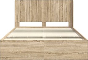 vidaXL Καλάθι με αποθήκη και κεφαλάρι Sonoma Δρυς 150 x 200 cm