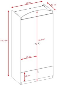 Ντουλάπα Babydreams Cartoon-Roz-Zoo