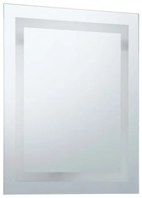 Καθρέφτης Μπάνιου LED με Αισθητήρα Αφής 60 x 80 εκ. - Ασήμι