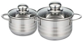 Γλάστρες Fackelmann Elo Brillant Χάλυβας 1,75 L 1,25 L 2 Τεμάχια