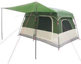 vidaXL Οικογενειακή Σκηνή Πράσινο 320 x 210 x 180 εκ Πολυεστέρας