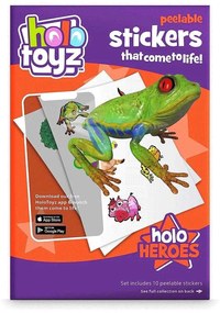 Αυτοκόλλητα Τοίχου Holo Heroes (Σετ 10Τμχ) HTST100HoloHeros Multi HoloToyz
