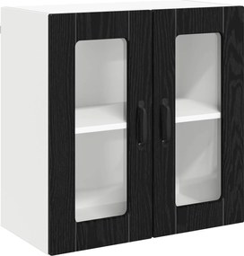 vidaXL Ραφιέρα τοίχου LUCCA Μαύρη Δρυς 60 x 31 x 60 εκ.