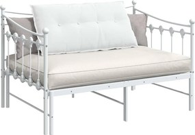 vidaXL Μαξιλάρι Πλάτης Λευκό 100 x 19 x 50 εκ ύφασμα