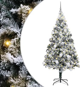vidaXL Τεχνητό Χριστουγεννιάτικο Δέντρο με 300 LED Λευκό 180 cm