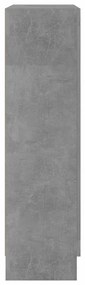 vidaXL Βιτρίνα Γκρι του Σκυροδέματος 82,5 x 30,5 x 115 εκ. Επεξ. Ξύλο