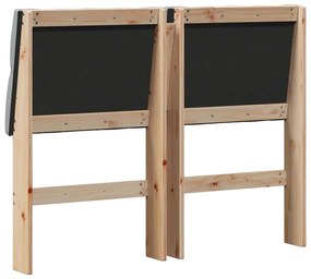 vidaXL Ταπετσαρισμένο κεφαλάρι Ανοιχτό γκρι 120 cm