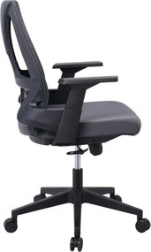 BF8760 Πολυθρόνα Γραφείου, Mesh Γκρι, Ύφασμα Γκρι   1τμχ