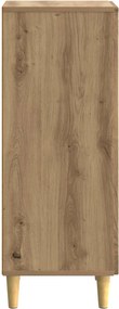 vidaXL Πλαϊνό γραφείο Artisan Δρυς 33 x 34,5 x 90 εκ