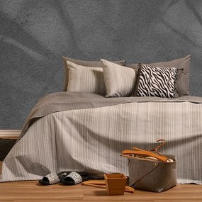 Σεντόνια Rebel Με Λάστιχο (Σετ 4τμχ) Grey Melinen King Size 180x232cm 100% Βαμβάκι