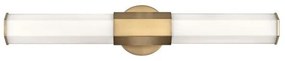 Απλίκα Φωτιστικό Μπάνιου 2xLED 12W IP44 Facet Quintiesse Elstead Lighting QN-FACET-LED2-HB-BATH Ορείχαλκος