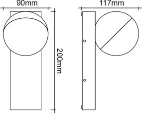 Απλίκα κήπου LED Grip Round