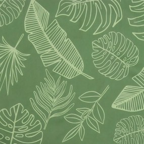 Μαξιλάρι Πάγκου Κήπου Σχέδιο Φύλλων 120x50x3 εκ. Ύφασμα Oxford - Πράσινο