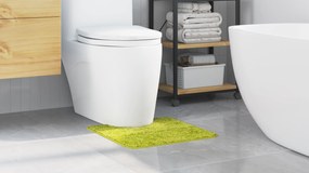 vidaXL Πατάκι Μπάνιο U-Σχήματος Πράσινο 50x50 εκ Πολυπροπυλένιο Αντιολισθητικό
