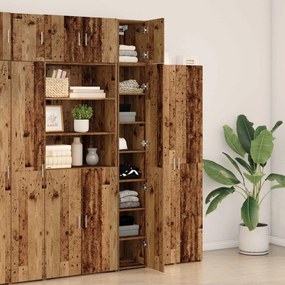 vidaXL Σετ ντουλάπι αποθήκευσης 2 τεμαχίων 2 pcs Παλαιωμένο ξύλο
