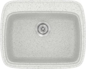 Sanitec Classic 313 (58×50) - Γρανιτένιος νεροχύτης - Granite WHITE