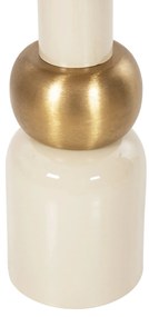 ΒΟΗΘΗΤΙΚΟ ΤΡΑΠΕΖΑΚΙ AMBUR HM4238.03 ΜΕΤΑΛΛΟ ΣΕ ΕΚΡΟΥ-ΧΡΥΣΟ Φ40,5x62Υ εκ.