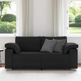 vidaXL Διθέσιος καναπές Μαύρο 180 cm ύφασμα