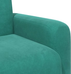 vidaXL Πολυθρόνα Τιρκουάζ Βελούδο