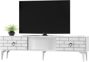 Stewehome Ραφιέρα τηλεόρασης με 2 πόρτες και ράφι 150x30x45 cm