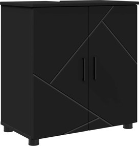 vidaXL Ντουλάπι Μπάνιου Μαύρο 61 x 35 x 64 εκ.