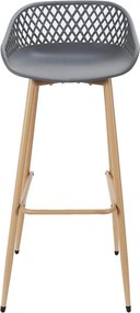 ΚΑΡΈΚΛΕΣ &amp; ΠΟΛΥΘΡΌΝΕΣ ΚΉΠΟΥ BAR STOOL MALAGA GREY M2 HDO7286