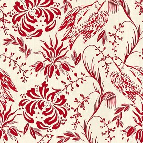 Ταπετσαρία Folk Embroidery Crimson WP30014 Red MindTheGap 52x1000cm