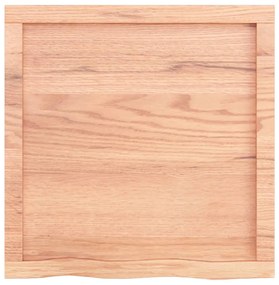 Ράφι Τοίχου Ανοιχτό Καφέ 60x60x(2-4)εκ. Επεξ. Μασίφ Ξύλο Δρυός 363654