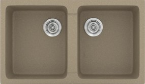 Sanitec Classic 334 (86×50) - Γρανιτένιος νεροχύτης - Granite Taupe