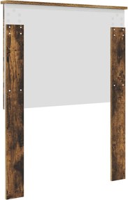 vidaXL Κεφαλάρι με κεφαλάρι Καπνιστό Δρύς 75 cm Επεξεργασμένο ξύλο