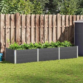 vidaXL Ζαρντινιέρα Κήπου Υπερυψωμένη Γκρι 300 x 100 x 54 εκ. από WPC