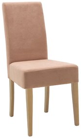 Καρέκλα Ditta pakoworld ύφασμα σάπιο μήλο-πόδι sonoma 44x56x96εκ (2 τεμάχια)