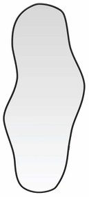 vidaXL Καθρέφτης Τοίχου Μαύρος 60x25 εκ.