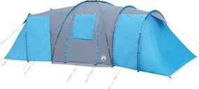 vidaXL Σκηνή Οικογενειακή Θόλος 12 Ατόμων Αδιάβροχη Μπλε